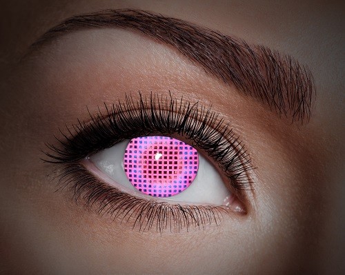 Eyecatcher UV 12 Monatslinsen Pink Screen