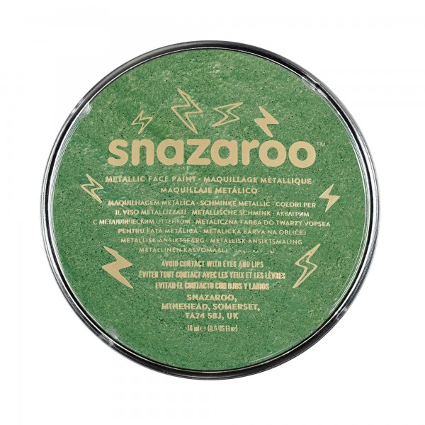 Snazaroo Schminkfarbe Metallic Elektrischgrün 18 ml