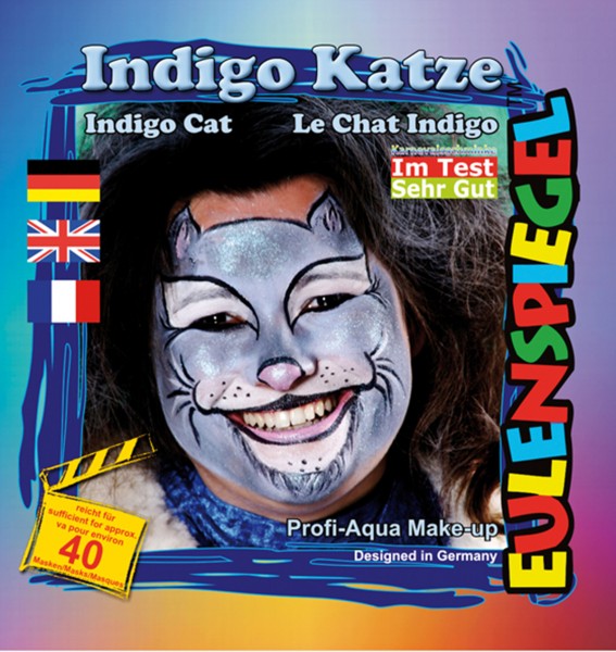 Eulenspiegel Motiv-Set Indigo Katze