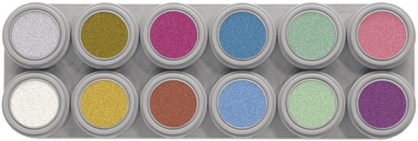 Grimas Water Make-up Pearl Palette 12 (12 x 2,5 ml)