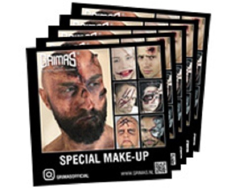Grimas Heft Special Make-Up 10 verschiedene Schminkideen Spezial Effekte