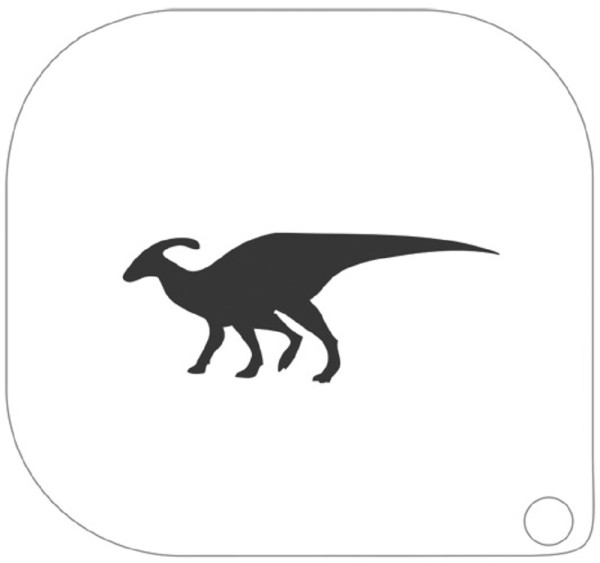 Grimas Schminkschablone Parasaurolophus Dinosaurier Nr. 115