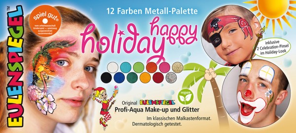 Eulenspiegel 10 Farben Metall Palette Happy Holiday