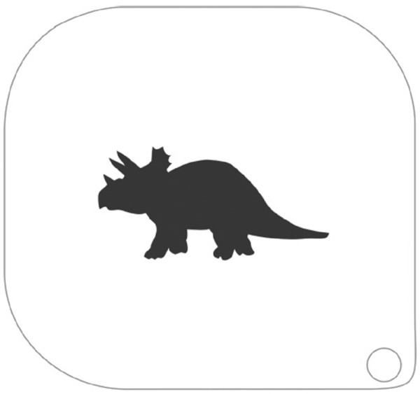 Grimas Schminkschablone Triceratops Dinosaurier Nr. 116
